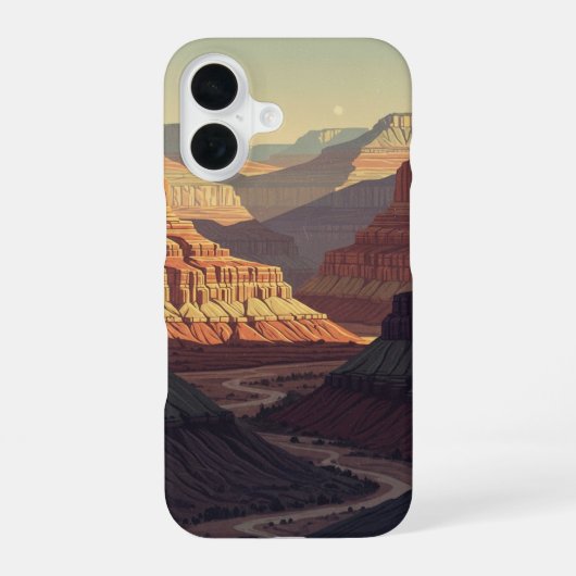 Retro Stille Kloof iPhone 16 Hoesje (Achterkant)