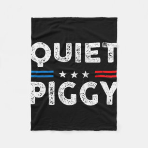 Retro Stille Varkens Amerikaanse Politieke Grappig Fleece Deken