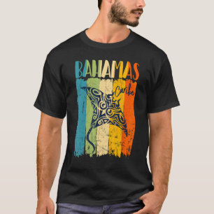 Retro Stingray Bahamas Caribe Thema Vrienden Famil T-shirt