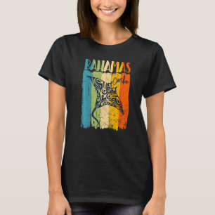 Retro Stingray Bahamas Caribe Thema Vrienden Famil T-shirt