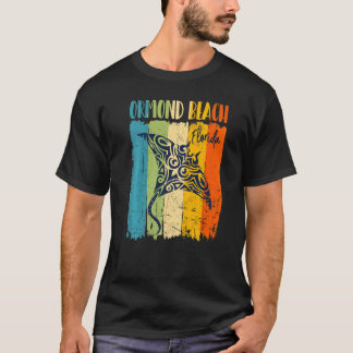 Retro Stingray Ormond Beach Florida Theme Friends  T-shirt