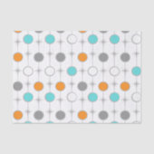 Retro Stip en Papieren zakdoekje Starbursts Tissuepapier (Voorkant)