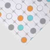 Retro Stip en Papieren zakdoekje Starbursts Tissuepapier (Detail)