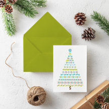 Retro Stip Prettige feestdagen Kerstboom