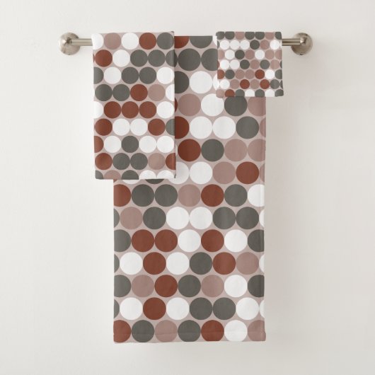 Retro stippen bad handdoek (Insitu)