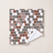 Retro stippen bad handdoek (Wasdoekje)