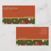 Retro Stippen Circuits Aangepaste Sjabloon Profiel Visitekaartje (Voorkant / Achterkant)