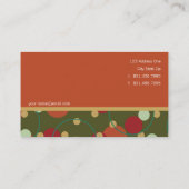 Retro Stippen Circuits Aangepaste Sjabloon Profiel Visitekaartje (Achterkant)