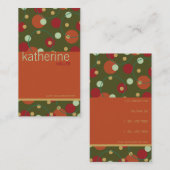 Retro Stippen Circuits Aangepaste Sjabloon Profiel Visitekaartje (Voorkant / Achterkant)