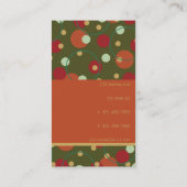 Retro Stippen Circuits Aangepaste Sjabloon Profiel Visitekaartje (Achterkant)