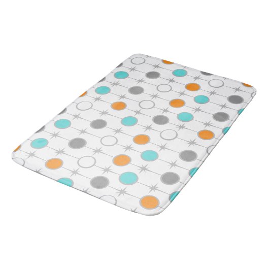Retro Stippen en Starbursts Bath Mat (Gekanteld)
