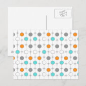 Retro Stippen en Starbursts Briefkaart (Voorkant / Achterkant)