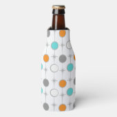 Retro-Stippen en Starbursts Fles Cooler (Fles Voorkant)