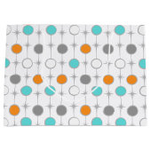 Retro Stippen en Starbursts Gift Bag Large Cadeautasje (Voorkant)