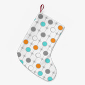 Retro-Stippen en Starbursts kerststooking Kleine Kerstsok (Voorkant (Hangend))