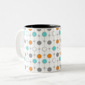 Retro Stippen en Starbursts Mok (Voorkant links)