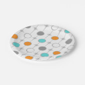 Retro Stippen en Starbursts PapierBord Papieren Bordje (Gekanteld)