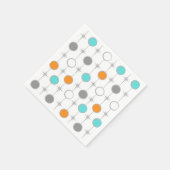 Retro Stippen en Starbursts Papieren servetten (Hoek)