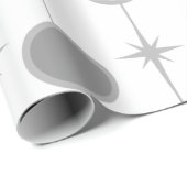 Retro-Stippen en Starbursts Verpakkingspapier Cadeaupapier (Rol Hoek)