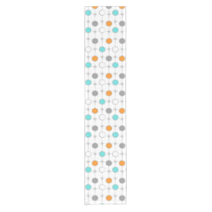 Retro Stippen en Startbursts Table Runner Korte Tafelloper