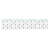 Retro Stippen en Startbursts Table Runner Korte Tafelloper (Horizontaal)