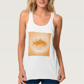 Retro Stippen Gold Fish Tanktop (Voorkant)