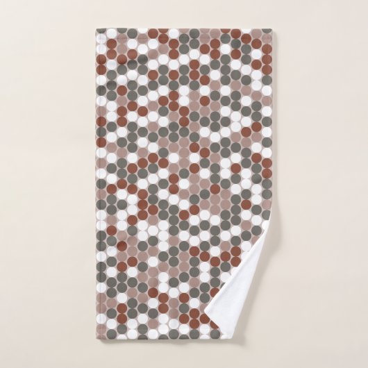 Retro stippen handdoek (Handdoek)