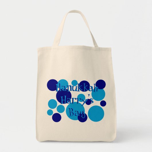 Retro Stippen Hanukkah Bag Tote Bag (Voorkant)