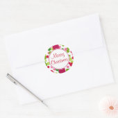 Retro Stippen Kerstmis Stickers (Envelop)