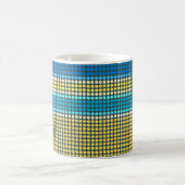 Retro Stippen kleurrijke stripes regenboogMok Koffiemok (Center)