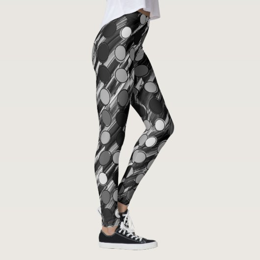 Retro-Stippen Leggings (Rechts)