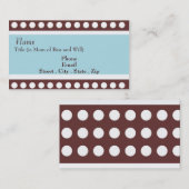 Retro Stippen mammie kaart Contactkaartje (Voorkant / Achterkant)