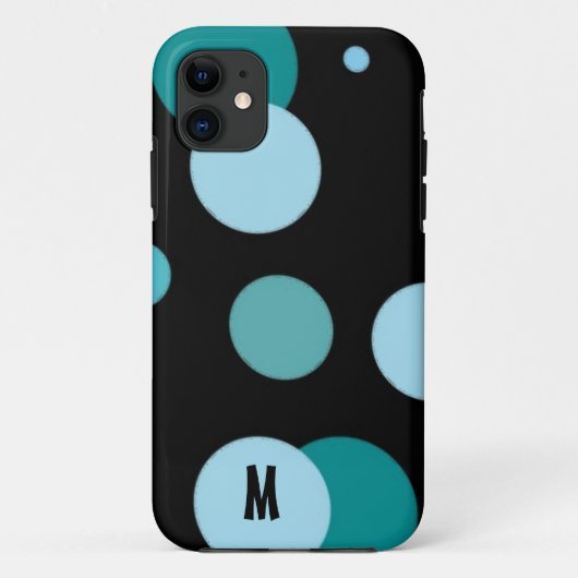 Retro-Stippen met Initiaal Case-Mate iPhone Case (Achterkant)