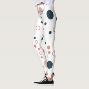 Retro Stippen Mid-Century Modern Patroon Leggings