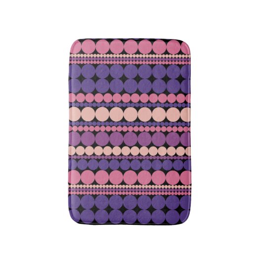 Retro Stippen Patroon Badmat (Voorkant Verticaal)