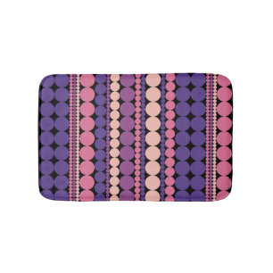 Retro Stippen Patroon Badmat