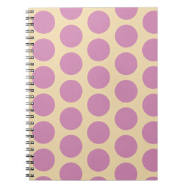 Retro Stippen Roze & Gele Design  Notitieboek