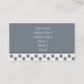 Retro Stippen Sjabloon visitekaartjes (Achterkant)