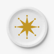 Retro Stippen Ster Papieren Bord