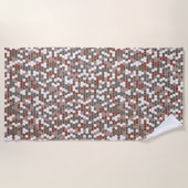 Retro stippen strandlaken (Voorkant)