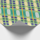 Retro stippen strepen cadeaupapier (Hoek)