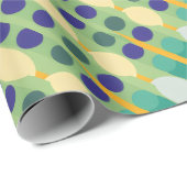 Retro stippen strepen cadeaupapier (Rol Hoek)