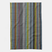 Retro stippen strepen Rainbow Kitchen Towel #2 Theedoek (Verticaal)