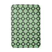 Retro Stippen zwart Badmat (Voorkant Verticaal)