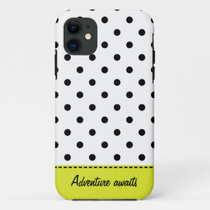 Retro-Stippen - zwart-wit iPhone 5/5S-Hoesje 11 Hoesje