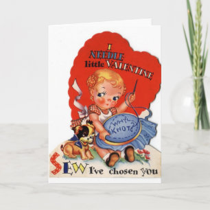 Retro Stitcher Valentijnsdag Kaart