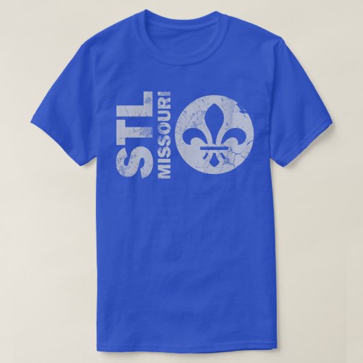 Retro Stl St Louis Missouri T-shirt (Design voorkant)