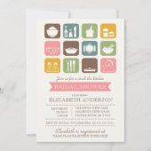 Retro Stock de Keuken Bridal Uitnodiging (Voorkant)