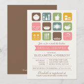 Retro Stock de Keuken Bridal Uitnodiging (Voorkant / Achterkant)