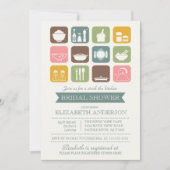 Retro Stock de Keuken Bridal Uitnodiging (Voorkant)